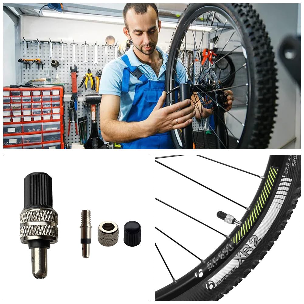 Bicycle Bicycle Valve Set of No Bug Rubber German Heat Easy To Easy To Strong For Bicycles Valve, Core, 10, Required, Style, Convenient, Durable,