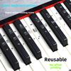 Clear Piano Key Stickers for Self-Study: Fits 88, 61, & 54-Key Keyboards
