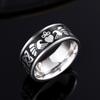 Stainless Steel Ring, Unisex Punk Fashion Jewelry, Love Crown Asian Jewelry.