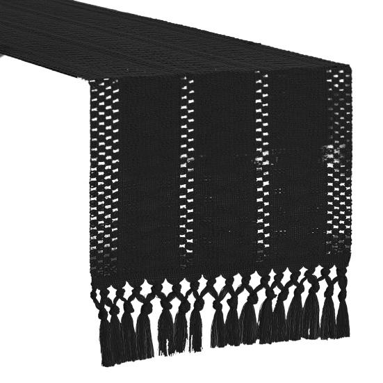 Вязаная скатерть ручной работы в деревенском стиле с кисточками, хлопок