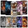 Tiger Animal King Phone Case for Samsung Galaxy A72 A51 A71 A21S A12 A11 A31 A52S A41 A32 A01 A22 A03S A53 A13 5G Black Cover