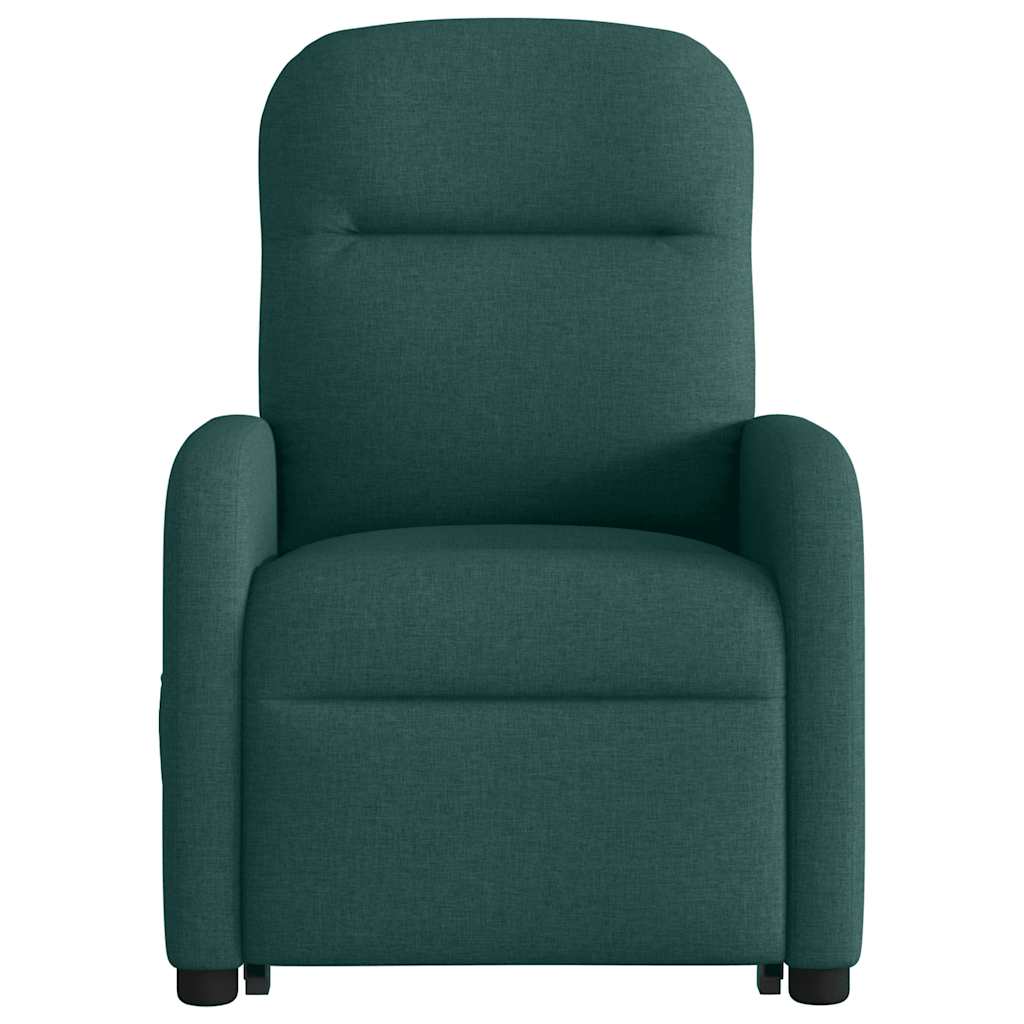 Recliner Chair with Rising Function Dark Green Fabric