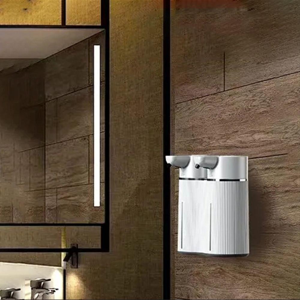 Настенный двухголовочный дозатор мыла Инфракрасный датчик Перезаряжаемый через USB Дозатор мыла-пены и жидкого мыла Автоматическая работа