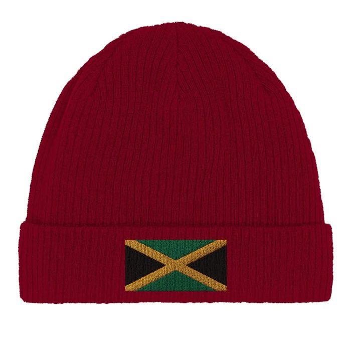 Bonnet Drapeau Jamaïque En Rouge