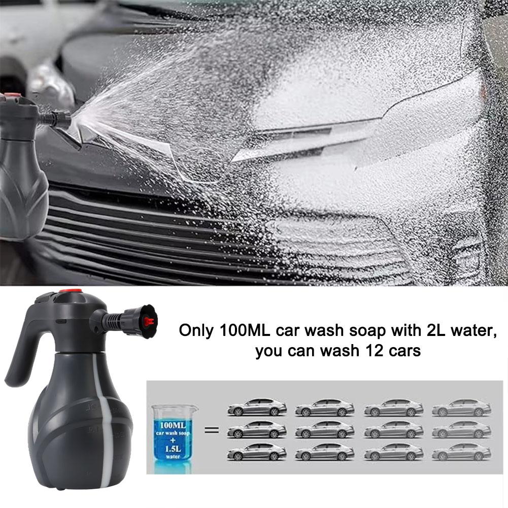2l Electric Snow Foam Sprayer Professional Handheld Electric Foam Pot Pressure Relief Snow Foam Lance For Car Wash M4g4