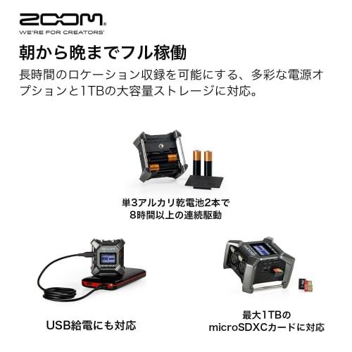 ZOOM F3 Field Recorder, 2-Channel Input, Compact, Palm-Sized, Dual AD & 32-Bit Float Support, 2 XLR Outputs, Up To 192kHz Sampling Rate, Mono and Ster