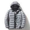 Мужское осенне-зимнее пальто с хлопковой подкладкой, корейская версия модной повседневной куртки с капюшоном, с толстой теплой хлопковой подкладкой