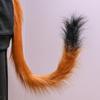 1PC Fox Cosplay Upturned Accessories Cat Tail Long Plush Simulation Beast Kids Lolita Costume Wolf