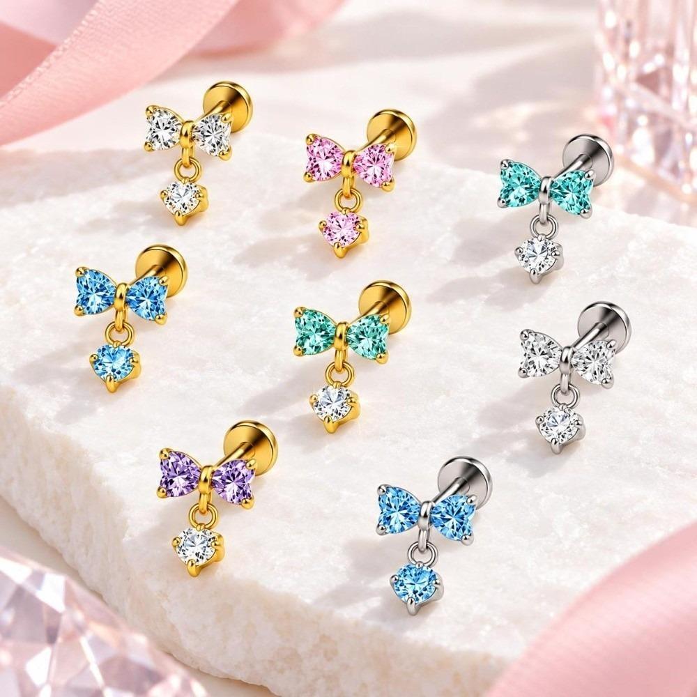 Dangle Charm Body Piercing Jewelry G23 Titanium Ear Piercing Stud Cartilage Piercing