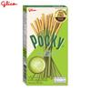 Glico Pocky Milky Matcha Flavour, Biscuit Stick Coated with Milky Matcha Flavour Confectionery, 39 G X 10 Pcs - Thai Snack