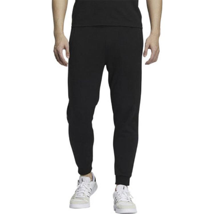 adidas Нео сплошной цвет логотипа вышивка Jogger трикотажные брюки мужские брюки черные IK6019
