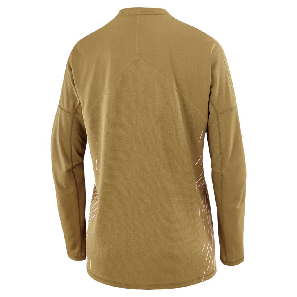 SALOMON Sense Aero Графическая Классическая Стильная Футболка с Длинным Рукавом Женские Топы C26980