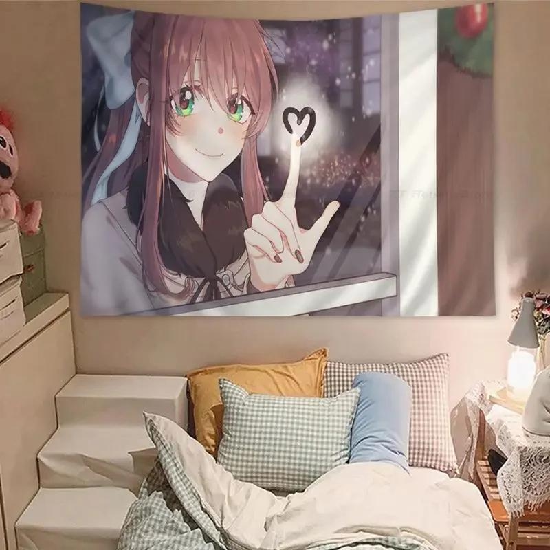 DDLC Doki Literature Настенный гобелен Домашний декор хиппи богемский декор гадание Дешевое Хиппи Настенное панно