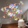 LED Ocean Projector Light 360° Rotating Dynamic Night Light USB Powered Ambient Lamp Decorative Lighting for Game,Living Room