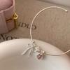 Банты Бант Открытый Тонкий Браслет Корейский Стиль Любовь Бант Браслет Подвески в форме сердца Браслеты Женщины