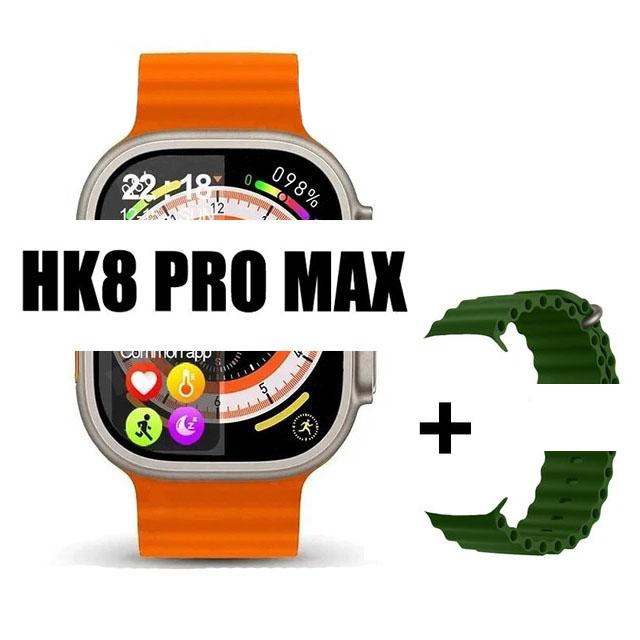 Оригинальные умные часы Hk8 Pro Max для мужчин, серия 8, 49 мм, 2,2 дюйма, экран RTAE с высокой частотой обновления, NFC-компас, игровые умные часы для Apple iPhone