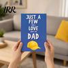 Keepsake Book for Father Fill-in-the-blank Memory Book, Just A Few Things I Love about You Dad Journal, 51 Sentimental Gift Sheets