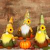 Pumpkin Hat Sunflower Dwarf Doll Ornaments Harvest Festival Hat Gnome Cute Elf Decorations Home