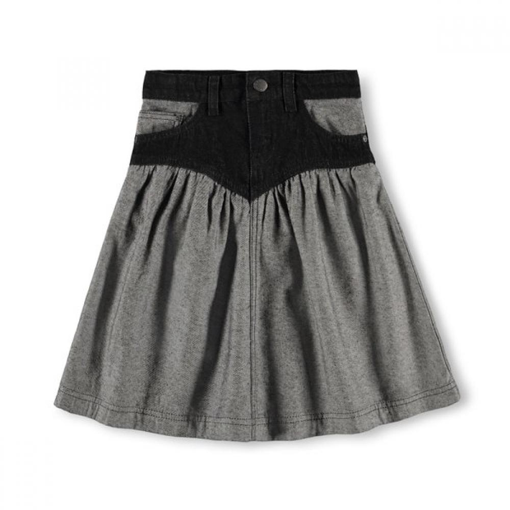Molo 26ss 9 12 Years Beka Denim Skirt Akis9sk004