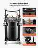 Pressure Pot Paint Tank, 30 L Heavy Duty Steel Pressure Pot Tank, Spray Paint Pressures Pots with Three Quick-Connect Couplers for Home Use, DIY, Art