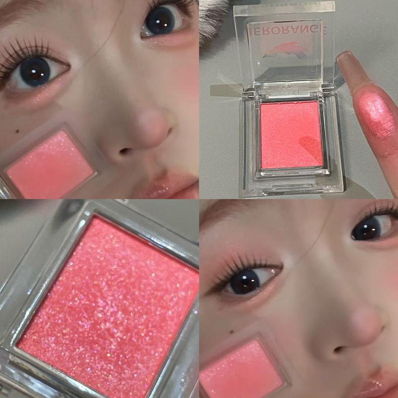 Мини Матовые Тени для век Персиково-Розовые Румяна Натуральные Коричневые Контур для лица Водостойкие Стойкие Блестящие Матовая Основа под тени База Макияж