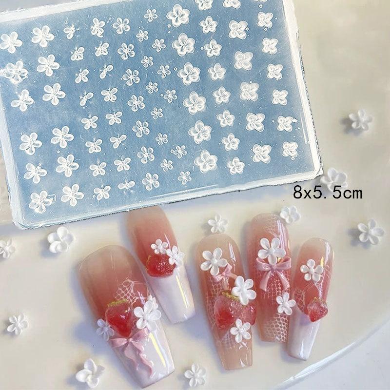 3D Фруктовый силиконовый молд для ногтей Сладкие лепестки цветов Ногти феи Шаблоны DIY Декор для нейл-арта Шаблон для маникюра для нейл-шармов