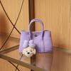 Garden Bag Mini Genuine Leather Pebbled Shoulder Bag Crossbody Purse for Women Small Tote Handbag