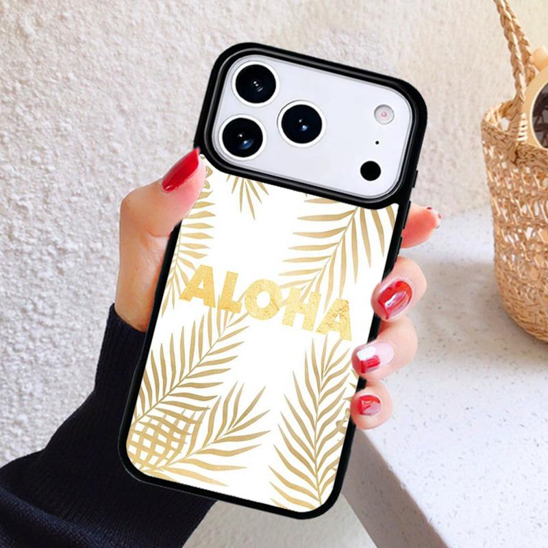 Алоха Гавайи Гавайский Пляж Пальмы Чехол Для Телефона Для iPhone 17 Air 16 15 14 13 12 11 Pro Max Plus