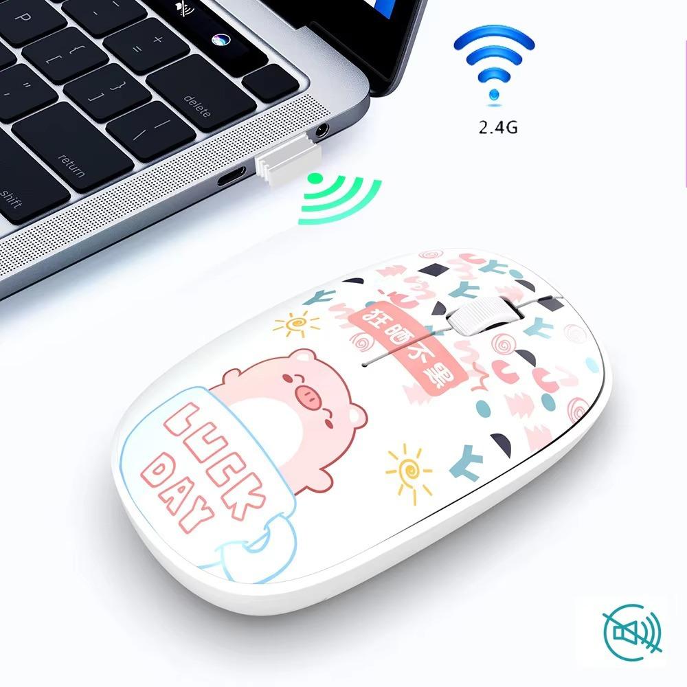 Бесшумные Bluetooth-мыши Bluetooth 5.0 Компьютерная мышь Высококачественная беспроводная мышь Школа