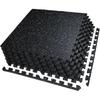 Замковые коврики для спортзала, 24 кв. фута, 6 плиток с резиновым покрытием и пеной EVA для домашних тренировок
