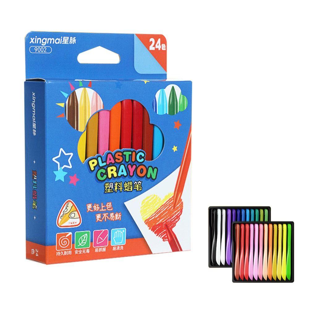 Triangle Shape Stationery Washable Crayon Oil Painting Stick Do Not Dirty Hands Painting Tools