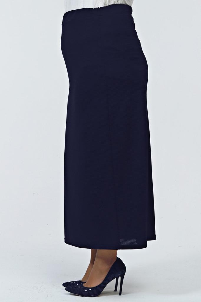 Женская стильная юбка большого размера с эластичной резинкой на талии Юбка больших размеров на подкладке из стальной трикотажной ткани черного цвета