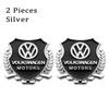 2Pc 3D Metal Badge Sticker Car Window Decoration Sticker Accessories For Volkswagen VW GTI Golf Polo Tiguan Passat Touareg Jetta