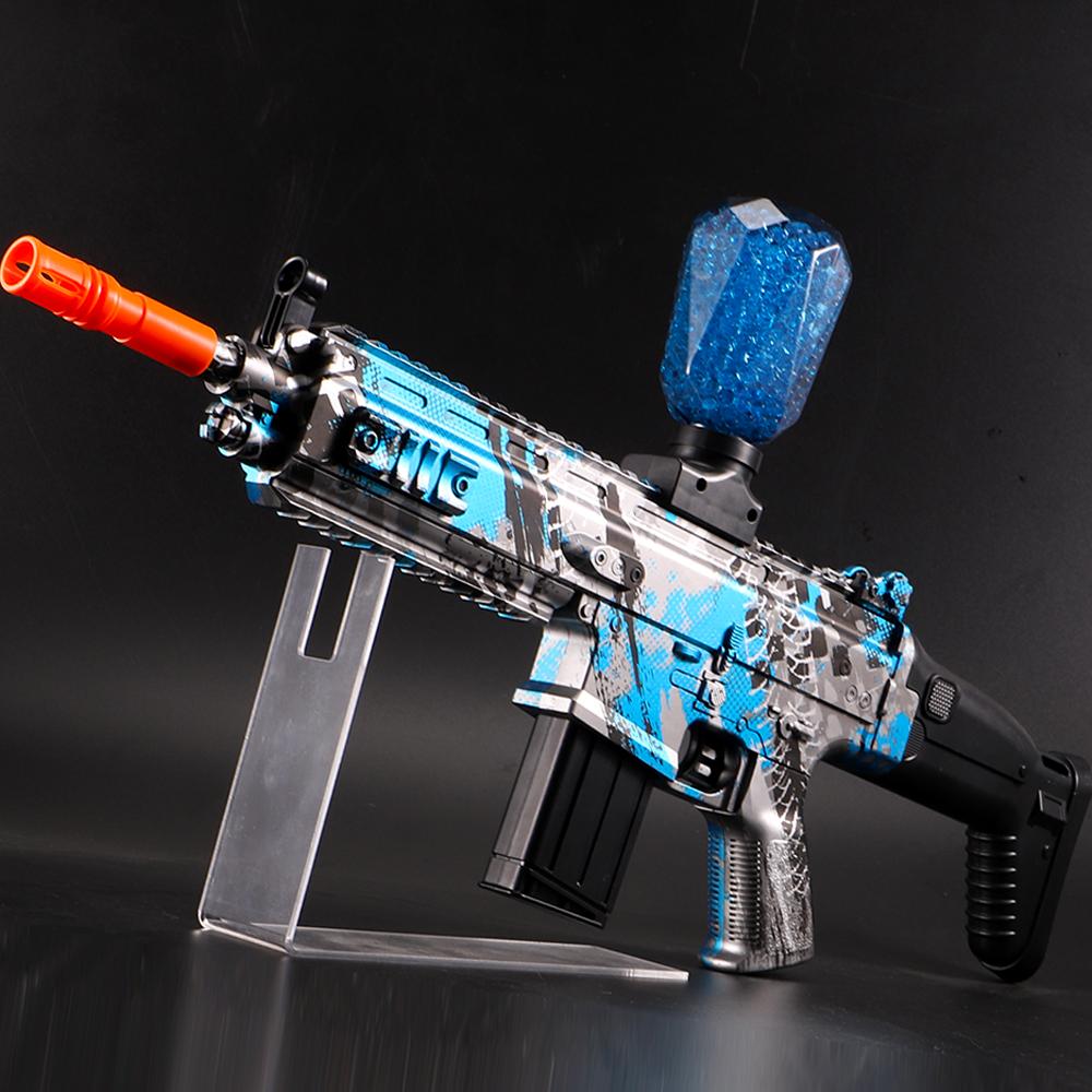 Электрический клеевой пистолет Scar, игрушечный пистолет, подходит для активного отдыха на свежем воздухе, полностью автоматический игрушечный пистолет Splash Ball, командная игра для стрельбы на открытом воздухе, не включая Wat
