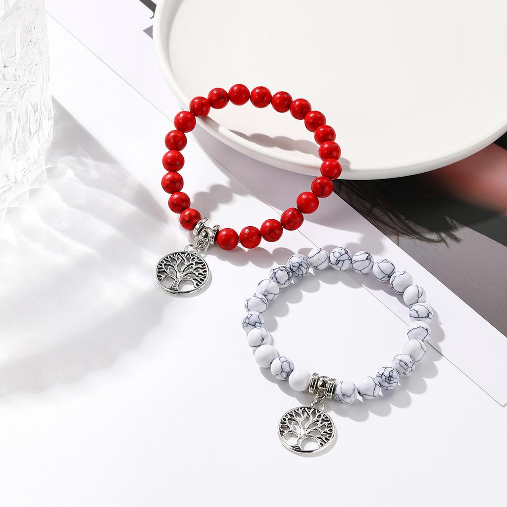 Бисерный браслет женский набор Богемный этнический бирюзовый браслет