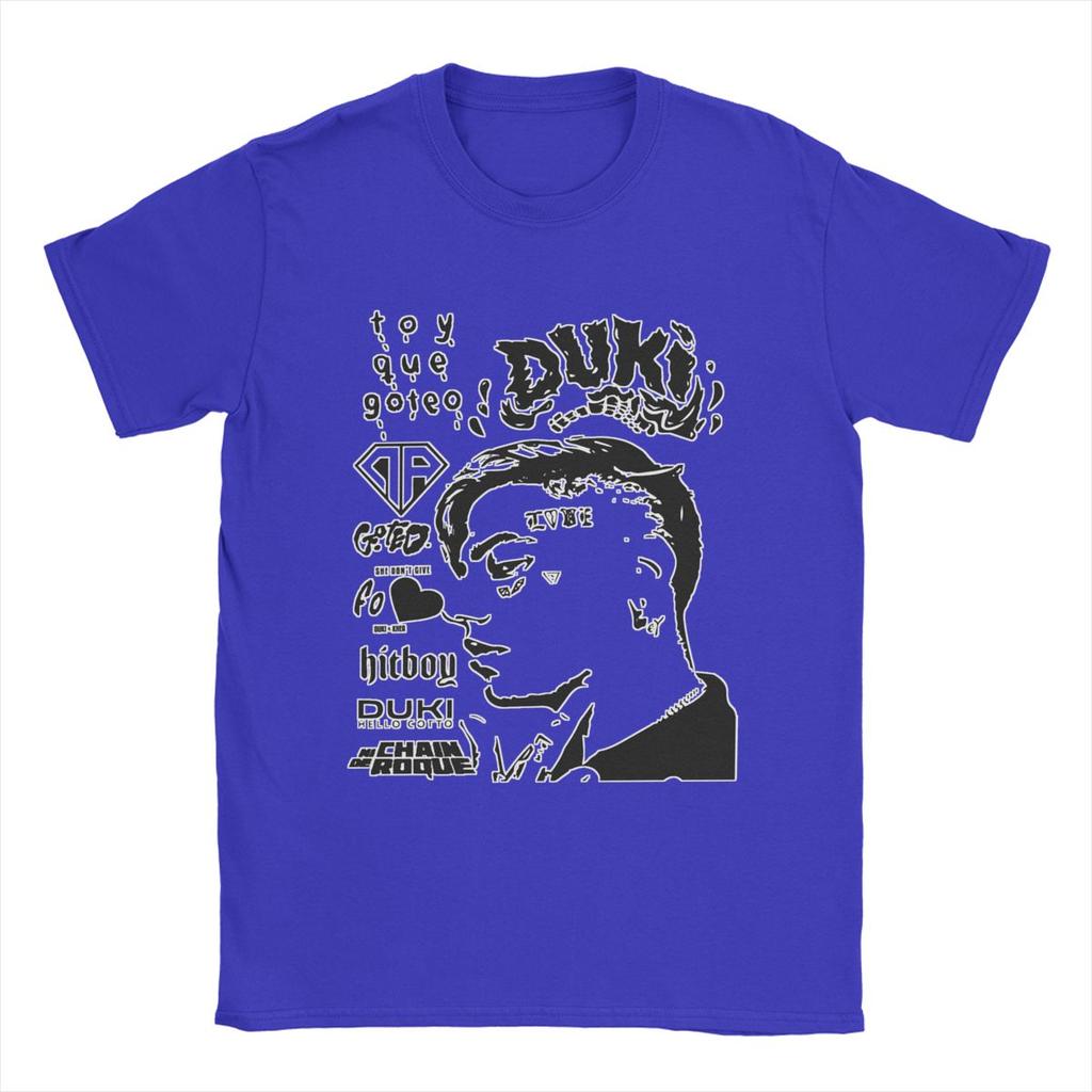 Rock Star Duki Rapper Music T Shirts for Men 100% Cotton Fashion for Male T-Shirt Crewneck Tees Tops Graphic Printed