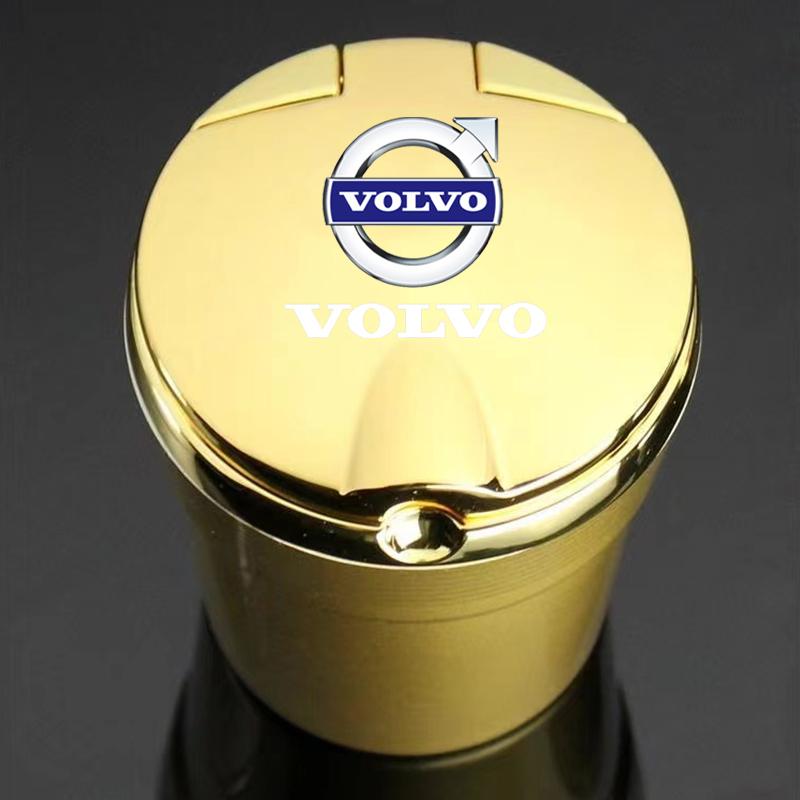 msbn8 Car Ashtray with Cover LED Light Automotive Ashtray for Volvo xc60 s60 v40 v50 v60 s80 s40 c30 awd c70 s40 s60 s80 s90 t6 v70