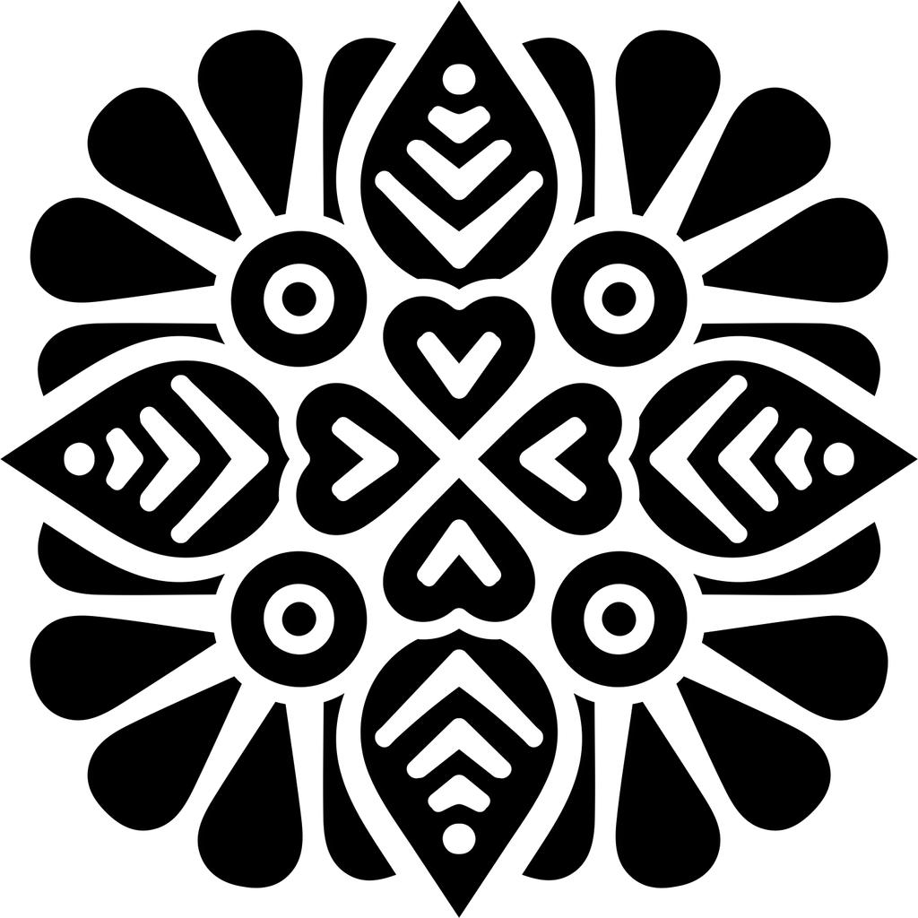 Printtoo Цветочный узор мандалы Деревянный квадратный резиновый ремесленный текстильный штамп-2 x 2