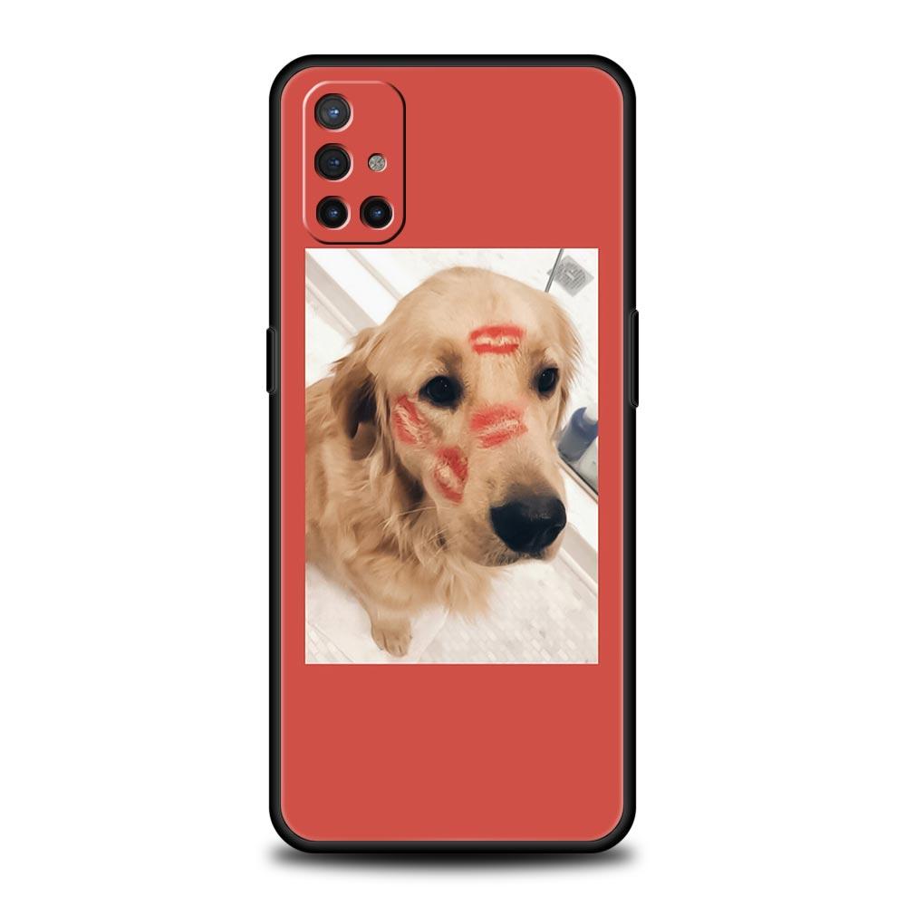 Cute Puppy Cat Phone Case For OnePlus 12 11 10 9 8 7 7T Pro 12R 10R 9RT 9R 8T Nord N100 N200 N10 2T CE 2 5G Soft Black Cover