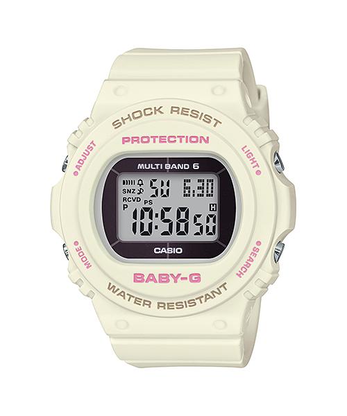 Casio Мужские цифровые кварцевые часы BGD-5700-7 из смолы, водонепроницаемые 200 м, ударопрочные