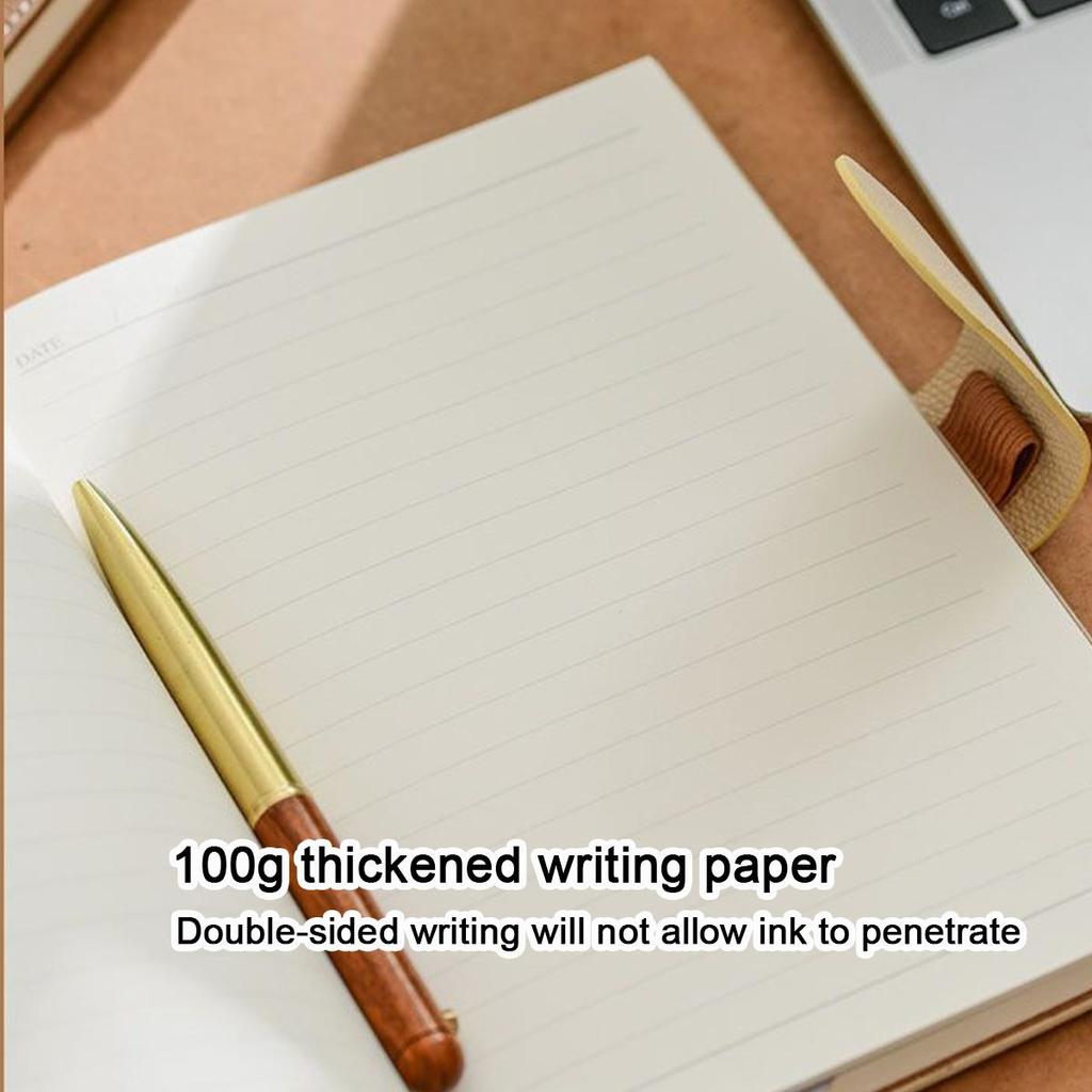 Деловой блокнот формата А5 с толстой застежкой, рабочий блокнот, книга записей совещаний, студенческие заметки, дневник, журнал путешествий, книга выписок, 100 листов, 200 страниц