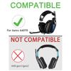 2xDurable Protein Ear Pads for Astro A40TR Headphone Sleeves Earmuff Easily Replaced Ear Pads Sleeves Cover Headband