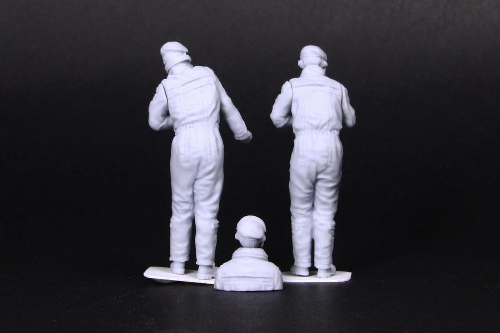 Valkyrie Miniature Modern West German Tank Crew Set 2 1 Bust Resin Kit VM35006 1/35 1970-80s Figures,