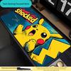 Retro Red Pikachu Extended Gaming Mouse Pad Waterproof Non-slip