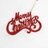 Christmas Luxurious Tree Decorations Stylish Glitter Letter Hanging Ornaments Celebrations For