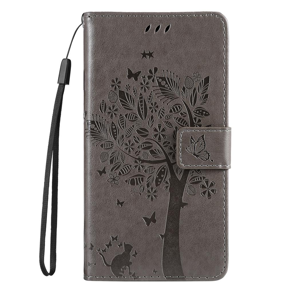 For Samsung Galaxy A56 5G Phone Case with Stand Cat Tree Pattern Leather Wallet Mobile Cover