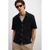 H M Regular Fit sHort Sleeve Jersey sHirt Navy Blue