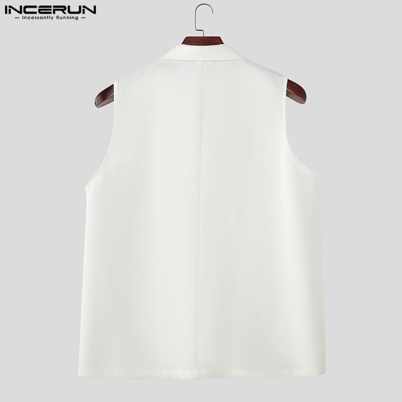 INCERUN 2 шт. Мужской жилет без рукавов с лоскутным шитьем и комплекты нарядов с длинными брюками