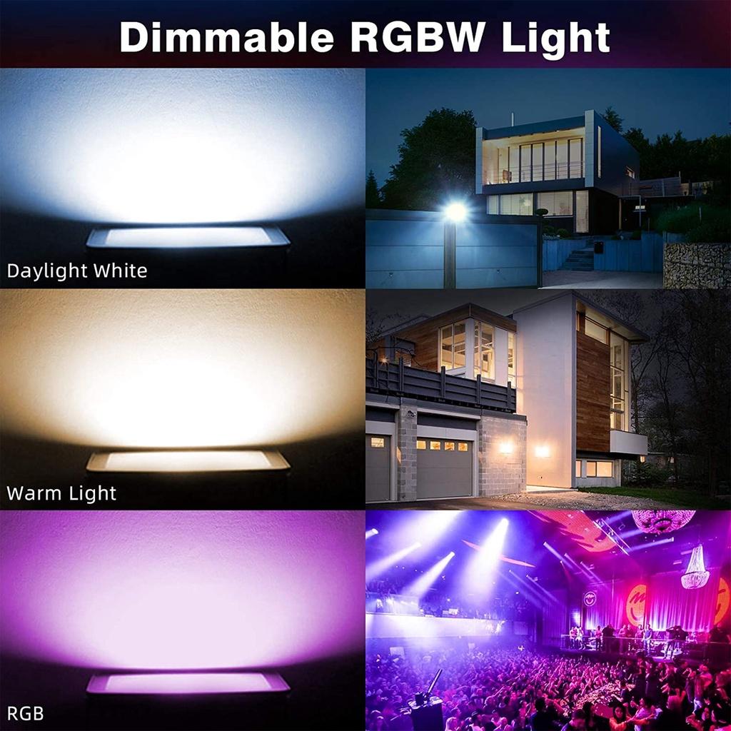RGB светодиодный прожектор 10/20/30/50/100 Вт RGB прожектор для улицы Настенный светильник-омыватель Отражатель IP66 Водонепроницаемый Садовое освещение 220 В