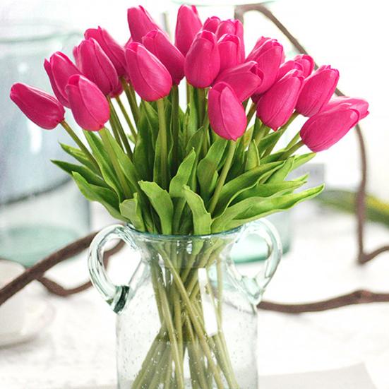 Красивый латексный настоящий сенсорный искусственный шелковый тюльпан, свадебный букет, домашний декор